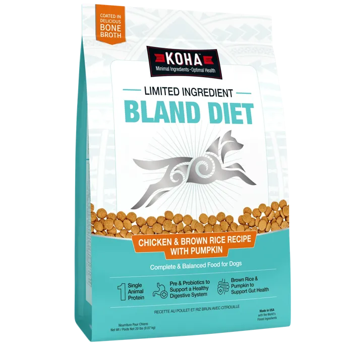 Koha Dog Lid Bland Diet Chicken Brown Rice 20-lb