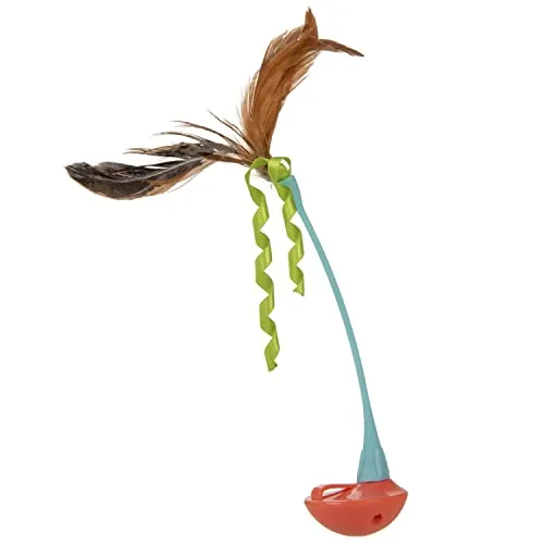 SmartyKat Instincts Rowdy Rocker orange blue wand toy