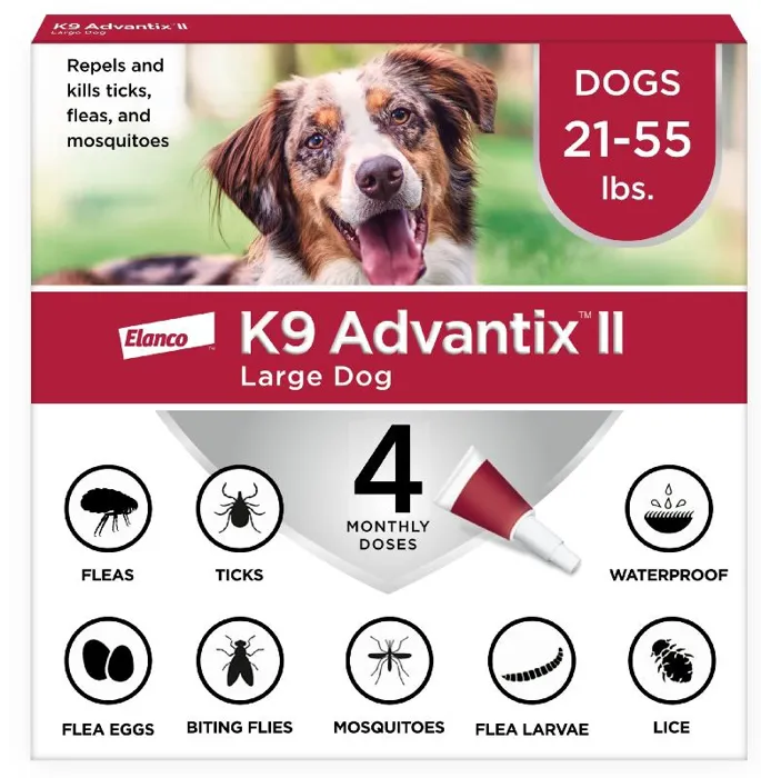 K9 Advantix Ii Dog Large 21-55 Lbs. 4 Pack