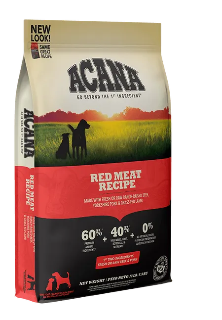 Acana Heritage Dry Dog Food, Red Meat, Grain Free 4.5-lb