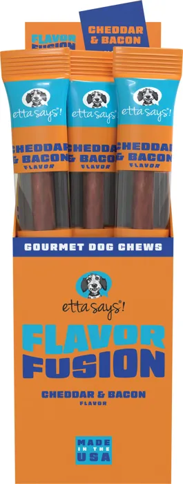 Etta Says Dog Treat Flavor Fusion Cheese/bacon Chew 1.5-oz
