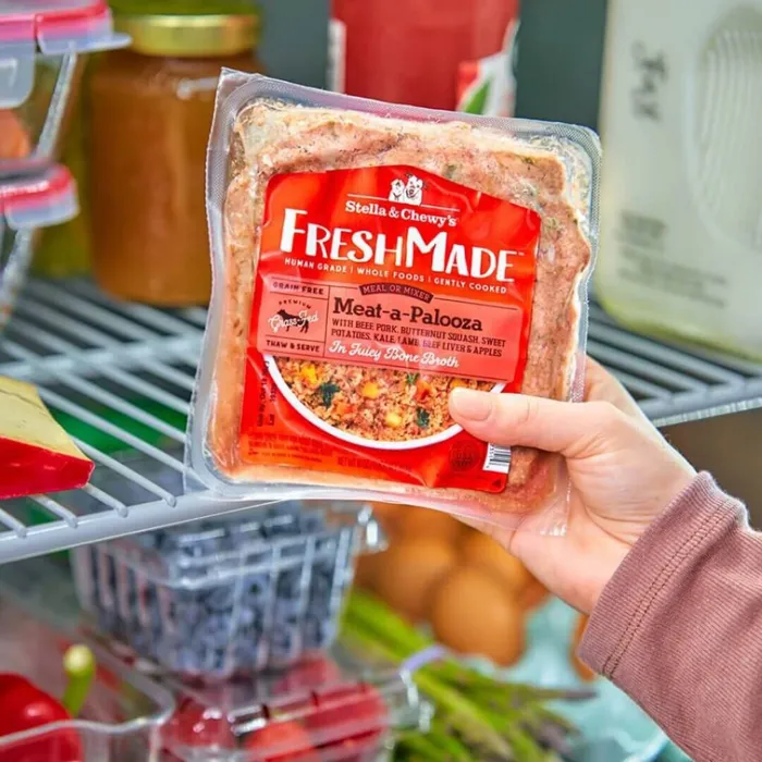 Stella & Chewy's FreshMade Meat-a-Palooza 16 oz lifestyle pouch