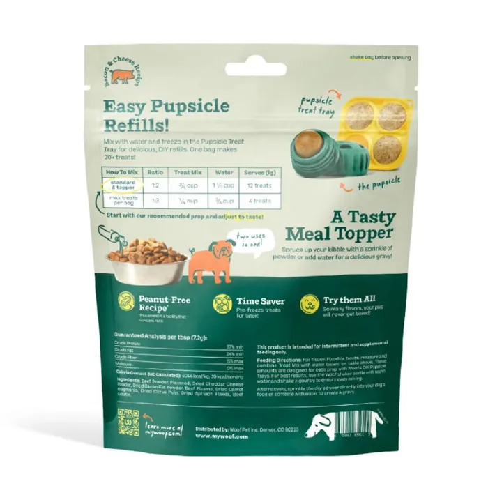 Woof Pupsicle Treat Mix Bacon/ Cheese 5.5-oz
