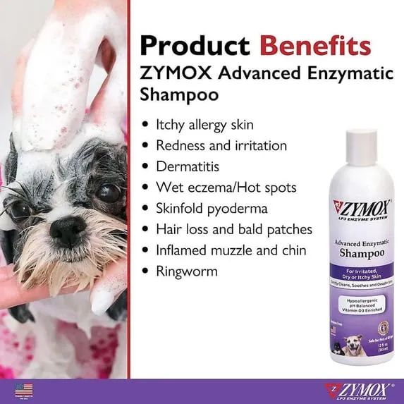 ZYMOX Advanced Enzymatic Shampoo 12 oz product benefits