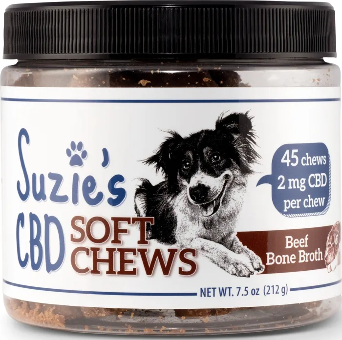 Suzie's Cbd Soft Chews Beef Bone Broth 2-mg 45-ct