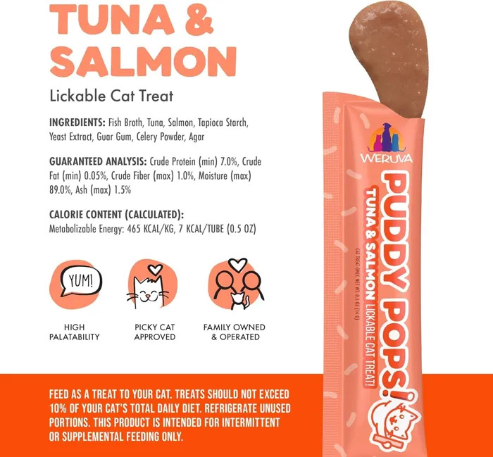 Weruva Pop Lickables Tuna & Salmon Cat Treat 5-pk