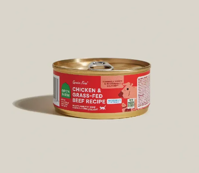 Open Farm Cat Can Gf Morsel Chicken Beef 5.3 Oz 12/case