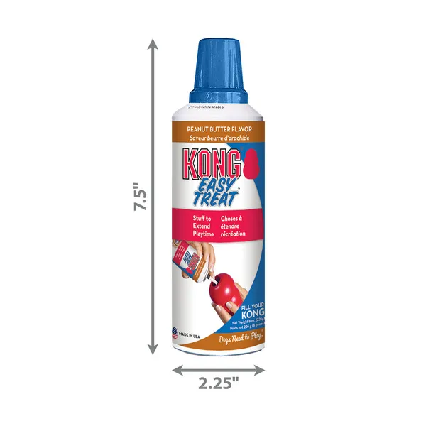 KONG Easy Treat Peanut Butter 8 oz dimensions