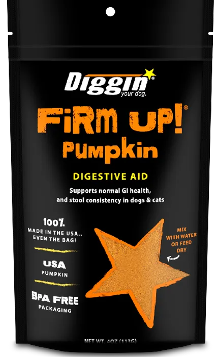 Diggin D Firm Up Pumpkin Digestive Aid 4-oz