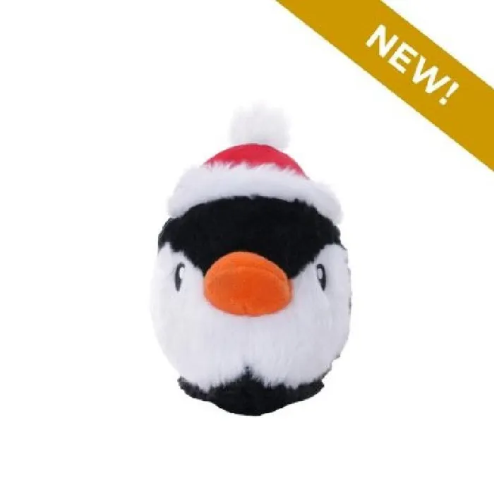 Tall Tails Holiday Dog Toy Penguin 2 In 1 Head 5"