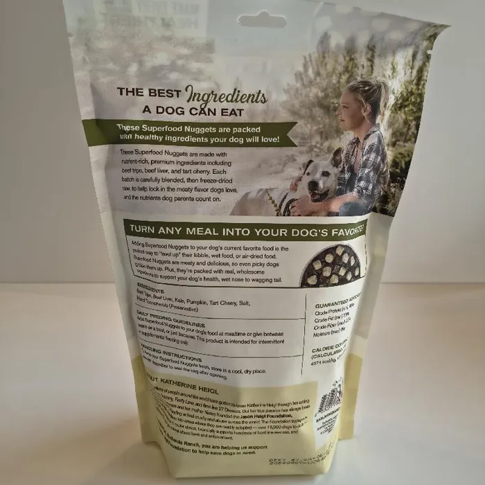 Badlands Ranch Superfood Nuggets Beef Tripe Kale 8 oz back